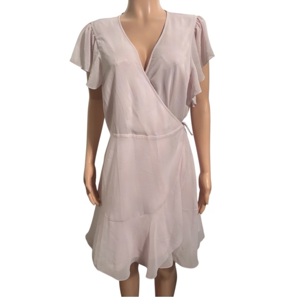 NWT WILFRED Women’s Lawn Wrap Mini Dress - Picture 6 of 16